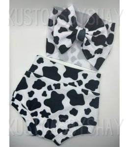 Cow Print Bummies, Cow Bloomers, Baby Bummies, Cow Diaper Cover, Cow Print  Diaper Cover, Baby Shorts, Bloomers, Animal Print Shorts