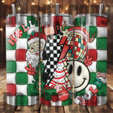 Holly Jolly Inflated 3D Tumbler Sublimation Transfer | Sublimation Transfer | Ready to Press Cup Transfer | 3D Christmas | NOT A DIGITAL