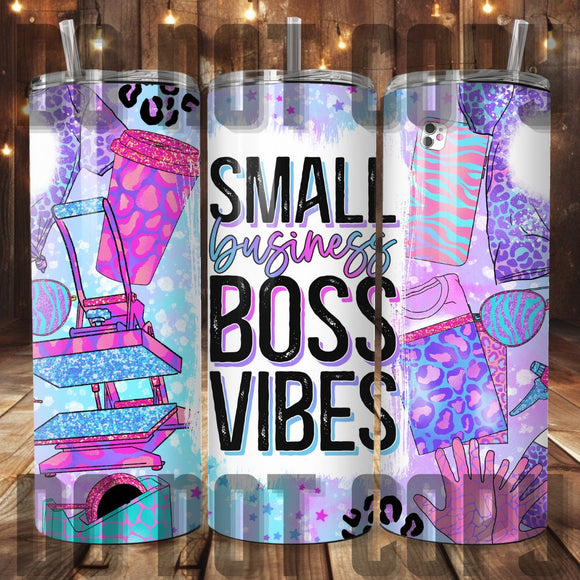 Small Business Boss Vibes Tumbler Sublimation Transfer | Sublimation Transfer | Ready to Press Tumbler Transfer | Business | NOT A DIGITAL