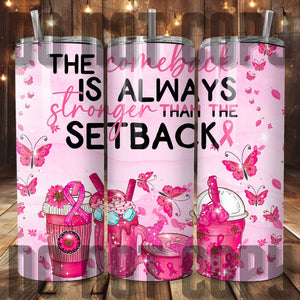 Breast Cancer Coffee Tumbler Sublimation Transfer | Sublimation Transfer | Ready to Press Tumbler Transfer | Breast Cancer | NOT A DIGITAL