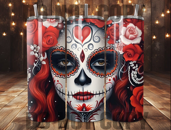 Dia De Los Muertos | Day of the Dead Tumbler Sublimation Transfer | Sublimation Transfer | Ready to Press Tumbler Transfer | NOT A DIGITAL