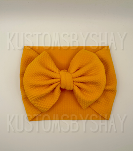 Orange Stretchy Head Wrap, Apricot Orange Headwrap, Baby Headband, Orange Bow Headband, Orange Bow, Piggie Set, Clip Bow, Solid Orange Bow